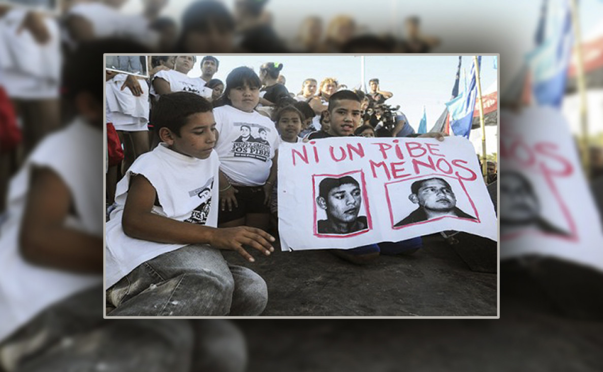 imagen "Ni un pibe menos", la proclama contra el gatillo fácil