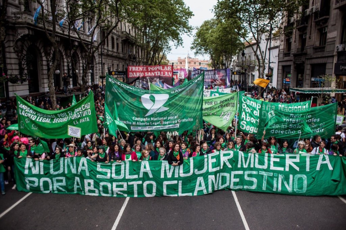 imagen La Marcha Federal por el Aborto Legal culminó frente al Congreso de la Nación