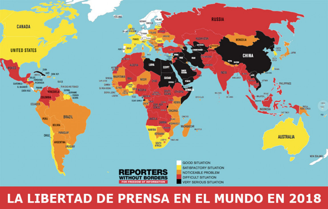 imagen La libertad de prensa empeoró en Argentina entre 2017 y 2018
