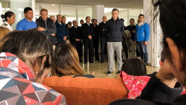 imagen Macri recibirá a familiares de tripulantes del ARA San Juan