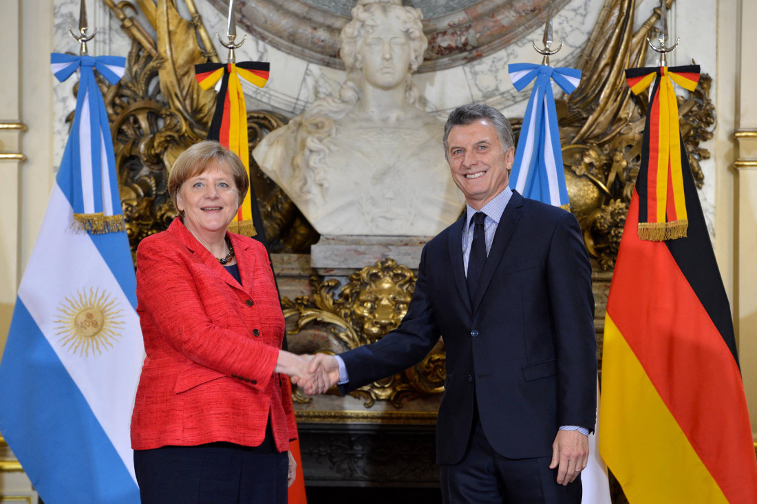 imagen El Presidente recibió a la canciller de Alemania