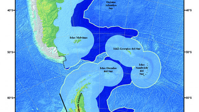 imagen La plataforma continental más ancha que abraza a Malvinas