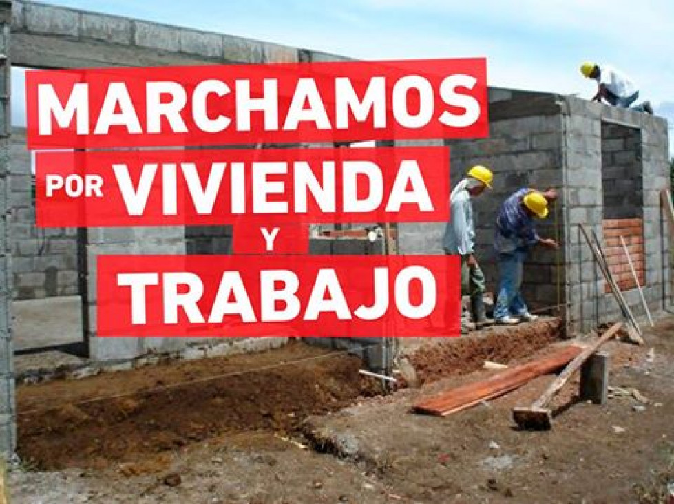 imagen Marcharán por trabajo y vivienda y contra el tarifazo