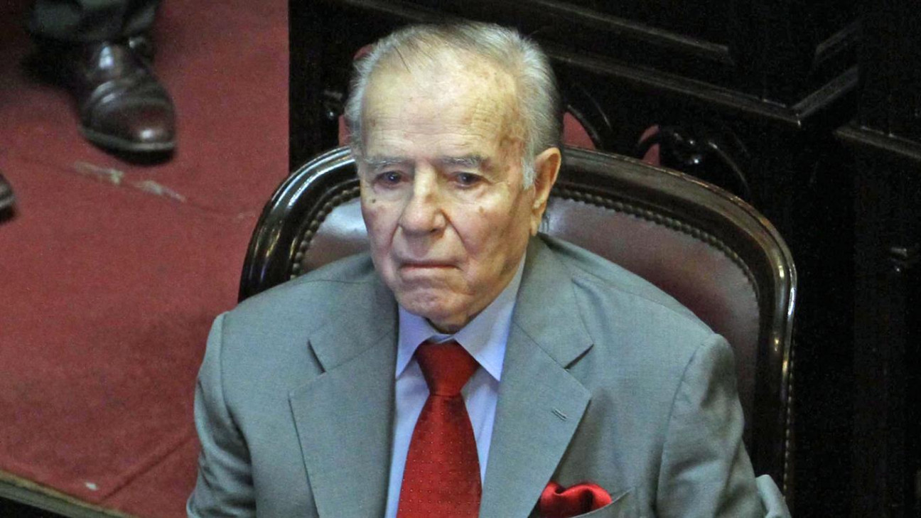 imagen Rechazan otra impugnación a la candidatura de Carlos Menem
