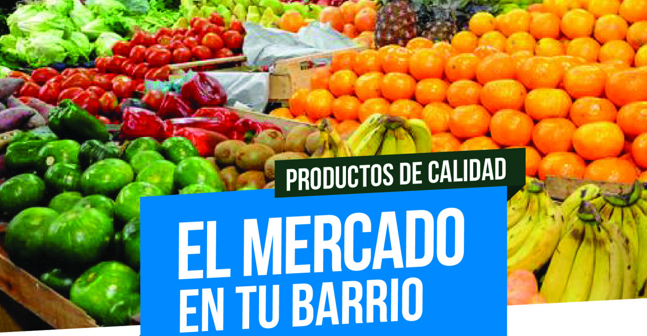 imagen El Mercado en tu Barrio estará hoy en Las Heras y en Luján