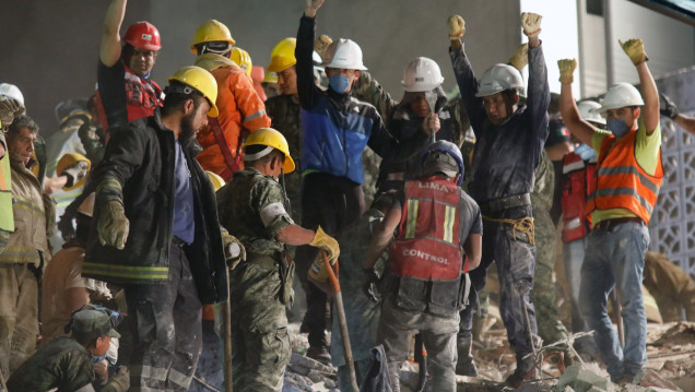 imagen Ya son 217 los muertos por el terremoto en México