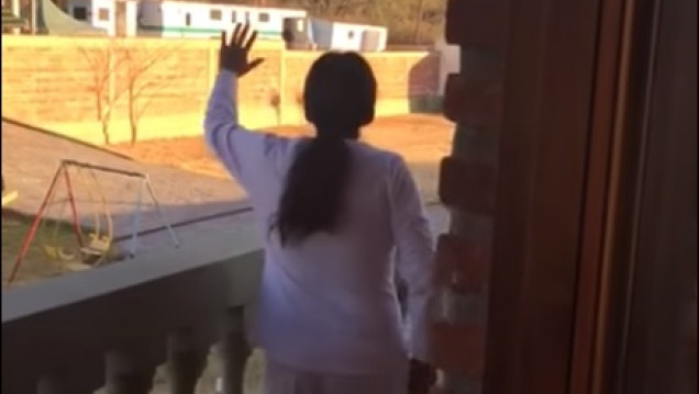 imagen "¿Dónde está Santiago Maldonado?", pregunta Milagro Sala al levantarse