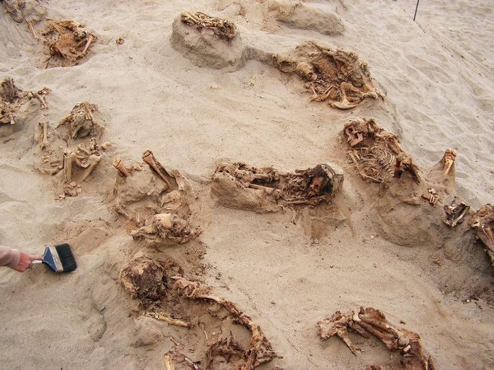 imagen Arqueólogos hallan una matanza récord de niños en Perú