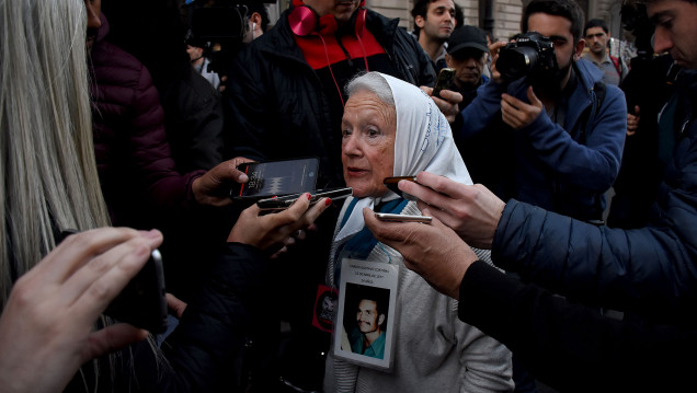 imagen Nora Cortiñas: "Me imagino que los jueces condenados no estarán en domiciliaria"