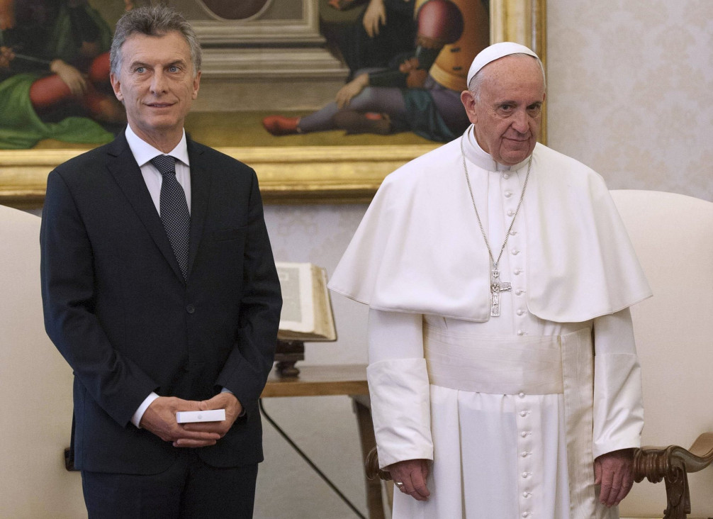 imagen El Papa le agradeció a Macri sus "palabras de aliento y cercanía"