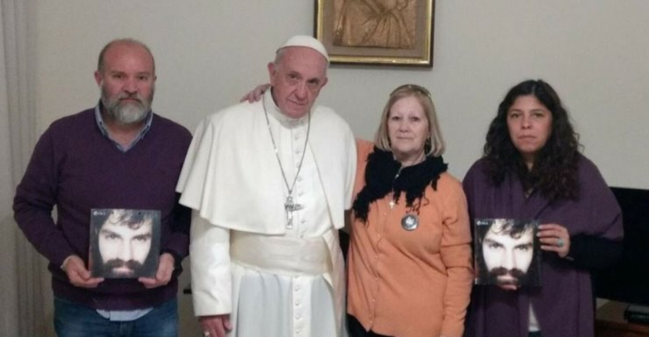 imagen El Papa recibió en el Vaticano a la familia de Maldonado 