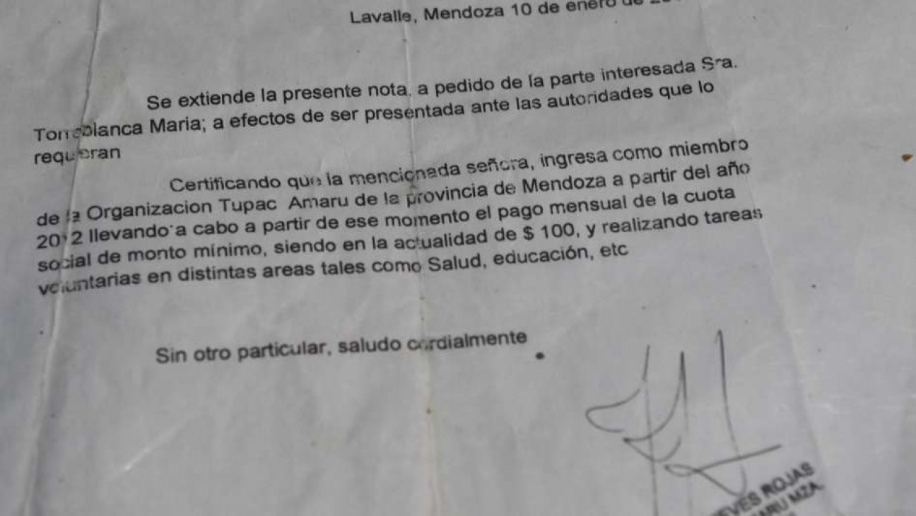 imagen Denunciaron que ex integrantes de la Tupac usurparon casas en Lavalle