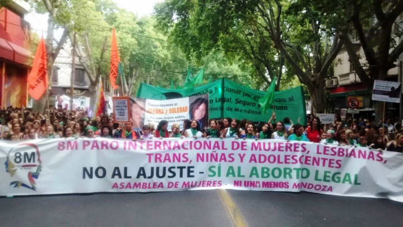 imagen #8M: La proclama de las mujeres en Mendoza 