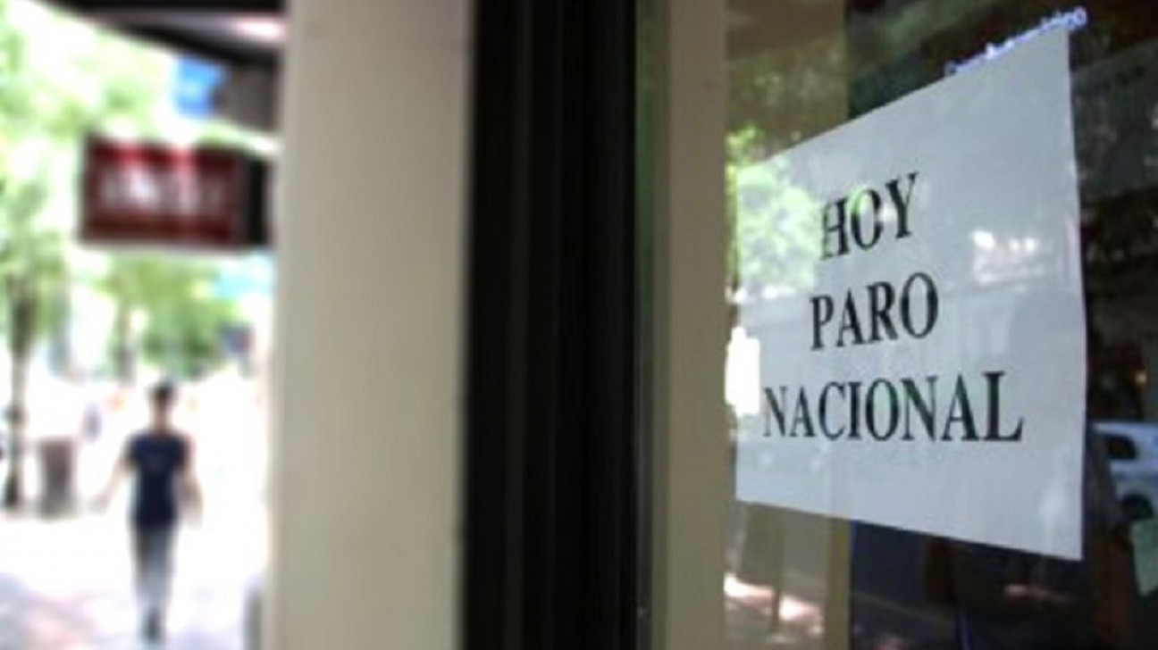 imagen Comenzó el paro y no habrá bancos ni lunes ni martes