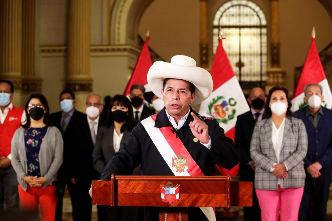 imagen Finalmente, el Congreso de Perú desplazó a Castillo y tomará juramento a la vicepresidenta Boluarte