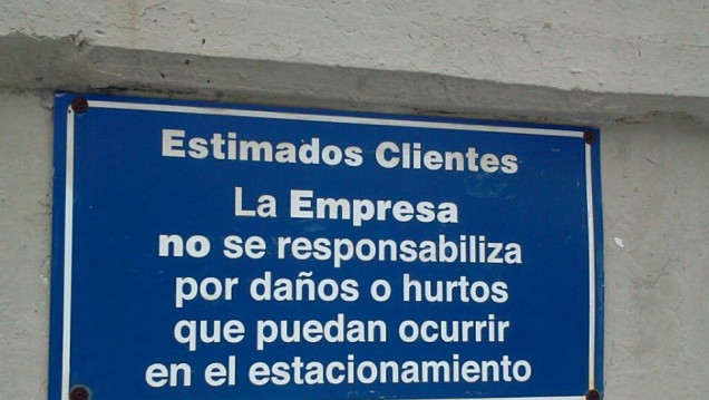 imagen Las playas de estacionamiento pagarán por daños o hurtos