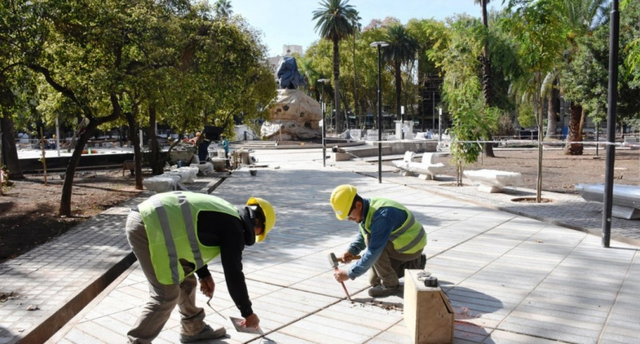 imagen La plaza San Martín será inaugurada el 25 de mayo