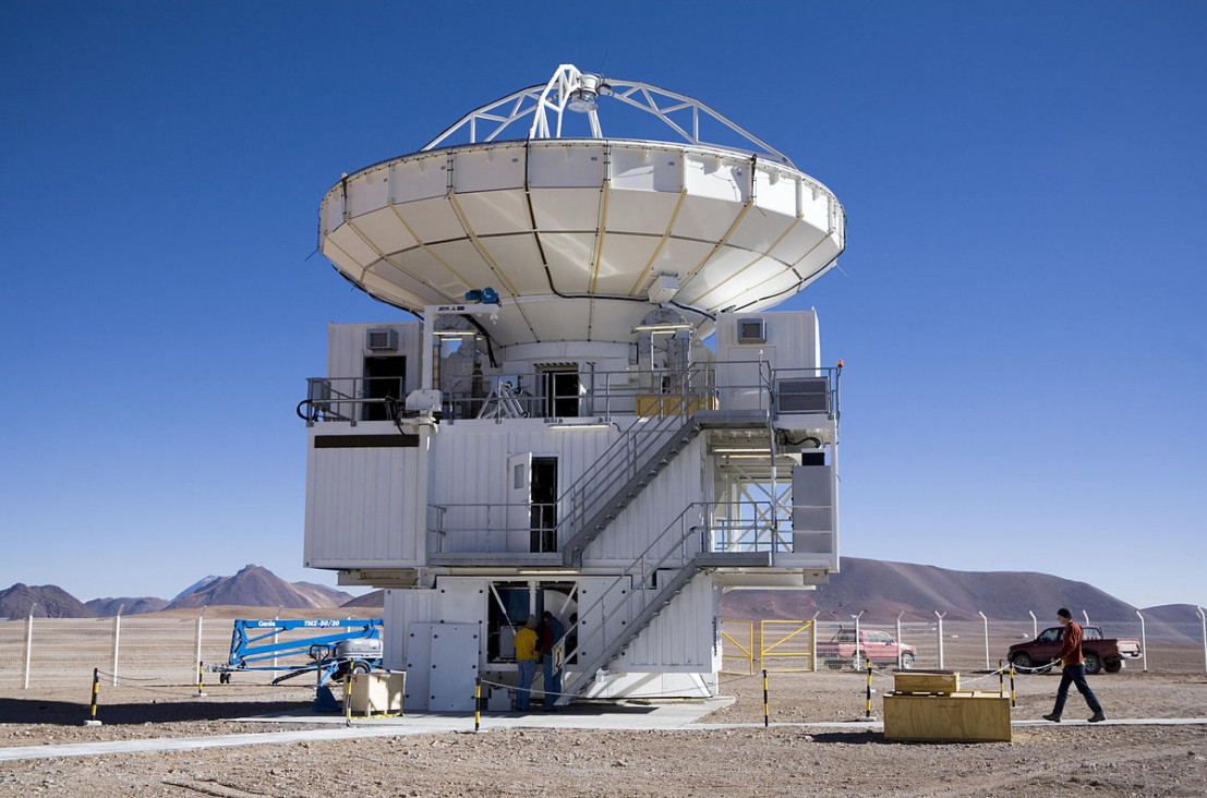 imagen Llegó al país una antena astronómica que estudiará el universo