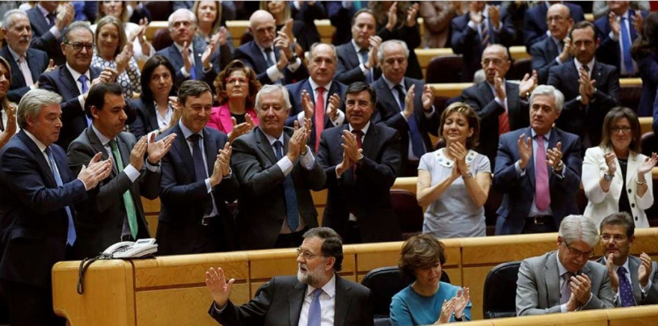 imagen El Senado aprobó que España intervenga en Cataluña