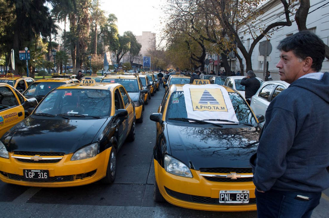 imagen Taxistas se manifestaron en contra de la Ley de Movilidad