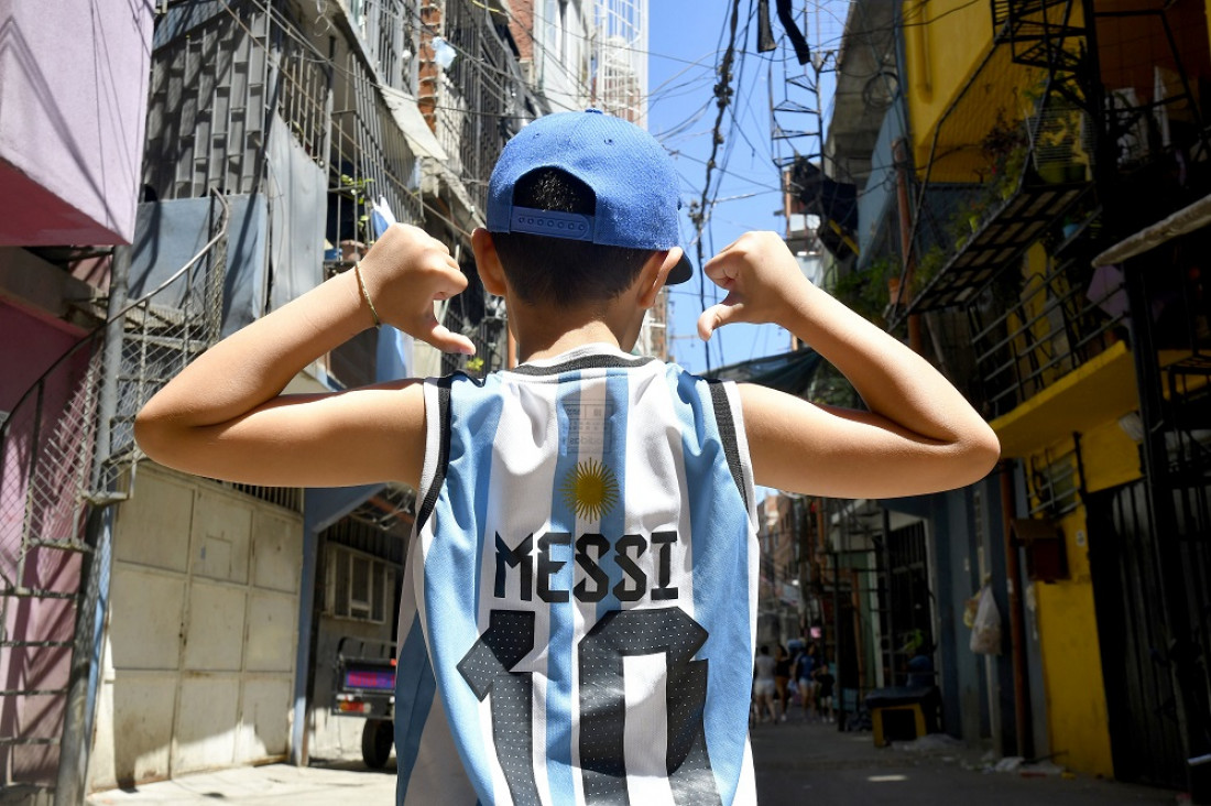 imagen "Vi a Messi" se convirtió en la principal tendencia durante la caravana de La Scaloneta