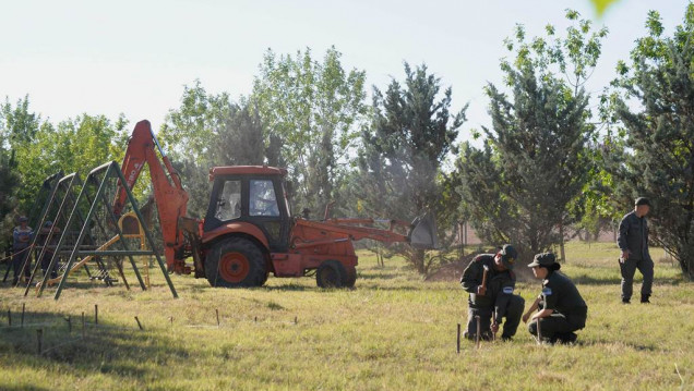 imagen Se sumó una retroexcavadora al rastrillaje en el Próvolo