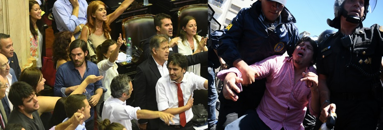 imagen Frenan la reforma previsional en medio del caos e incidentes