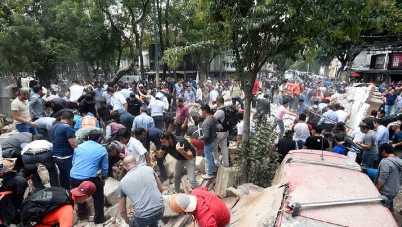 imagen Las tristes postales de la tragedia que enlutó a todos los mexicanos
