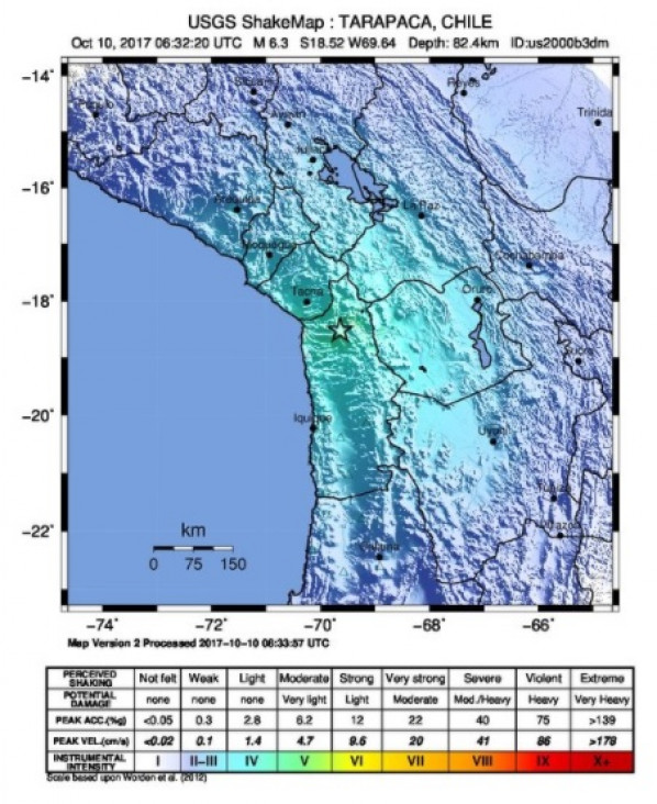 imagen Alarma y daños por un sismo de 6,3 al norte de Chile