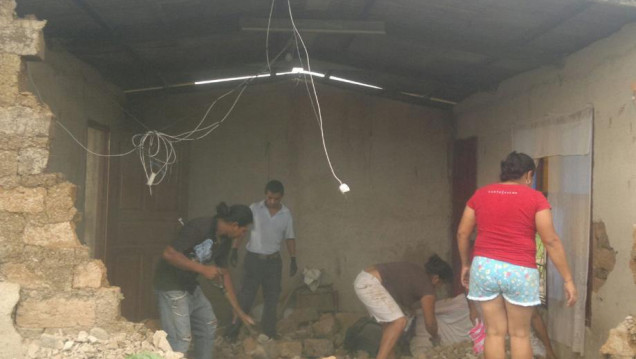 imagen Serio daños tras el temblor