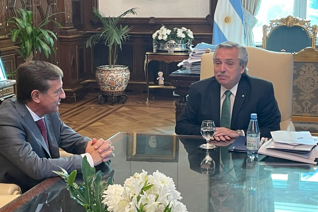 imagen Suarez le pidió celeridad al Presidente para disponer de los fondos de Portezuelo