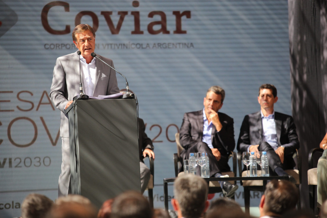 imagen Suarez comprometió al Gobierno nacional a cumplir con su palabra de ayudar a productores vitivinícolas