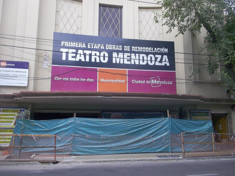 imagen En mayo se termina un 15% de la restauración del Teatro Mendoza 