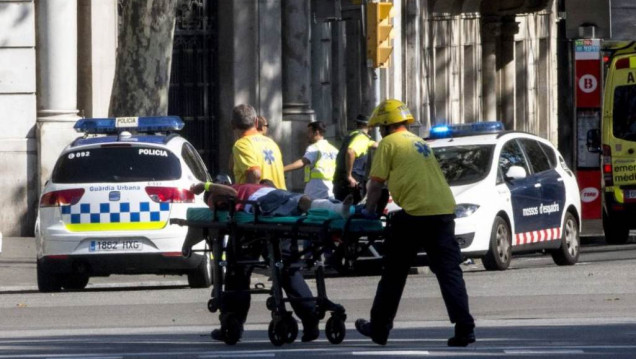 imagen Una camioneta atropelló a varias personas en Barcelona