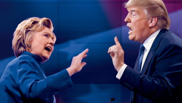 imagen Jornadas maratónicas para Clinton y Trump