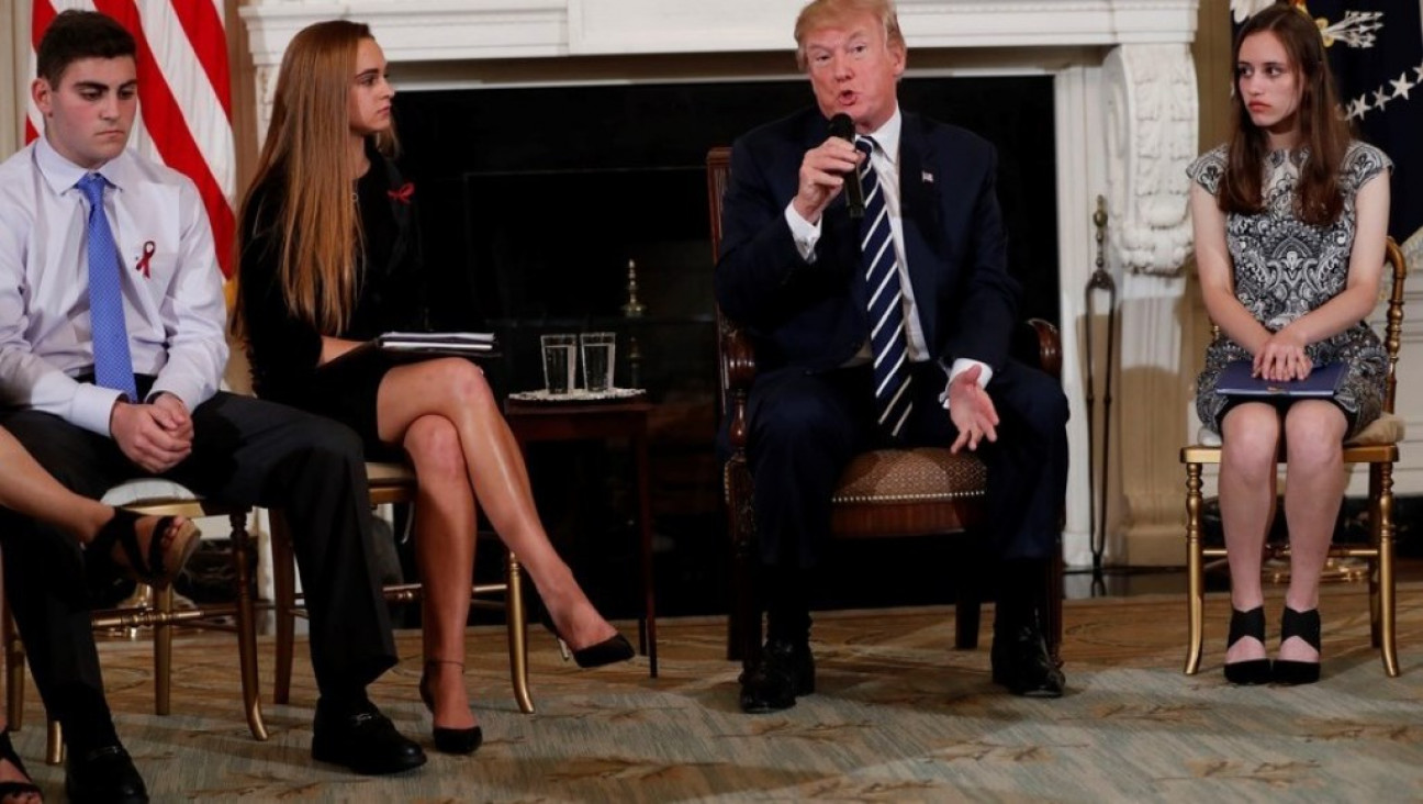 imagen La insólita medida que quiere Trump para frenar los ataques escolares