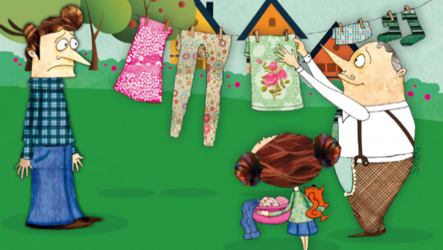 imagen "Un papá con delantal", el libro infantil que recurre al humor para repartir igualitariamente las tareas del hogar