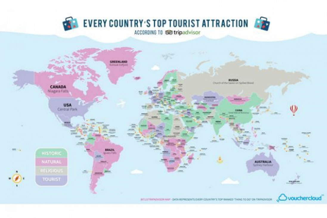 imagen Eligieron la mejor atracción de cada país y la de Argentina es...