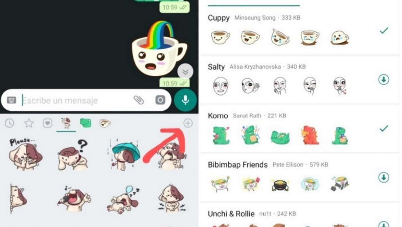 imagen Ya se pueden usar en WhatsApp divertidos stickers