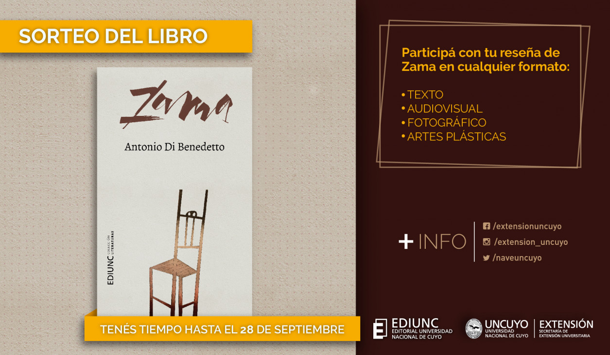 imagen La Ediunc sortea un ejemplar inédito de "Zama"