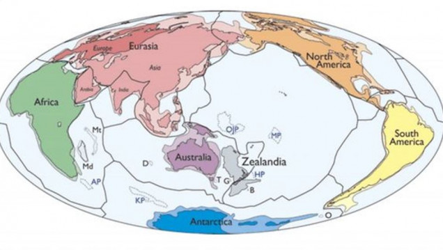 imagen Descubrieron nuevo continente: Zealandia